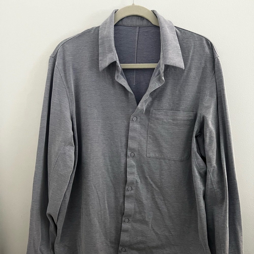 Lululemon Men's Blue Commission Button-Down Shirt